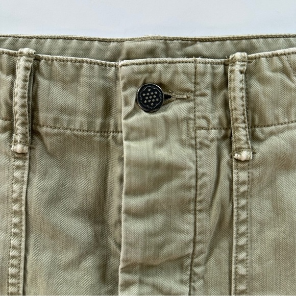 RRL Double Ralph Lauren Polo Green Herringbone Twill Military Shorts Mens 29 - Picture 7 of 12